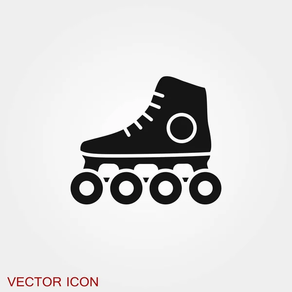 Patinaje icono símbolo de signo vectorial para el diseño — Vector de stock