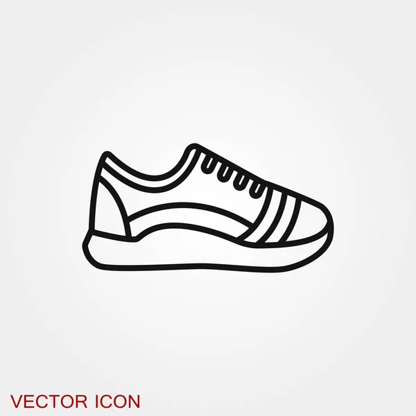 Sneakers ícone símbolo de sinal de vetor para design — Vetor de Stock