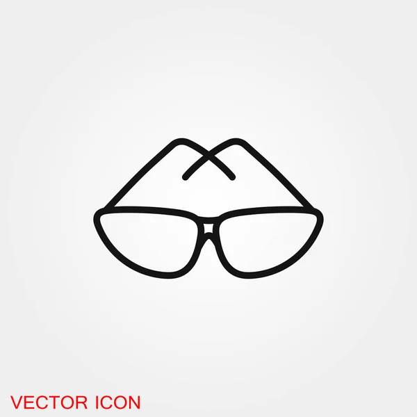 Sonnenbrille Symbol Vektor Zeichen Symbol für Design — Stockvektor