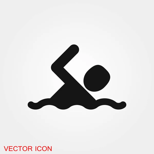 Символ вектора плавания для дизайна — стоковый вектор