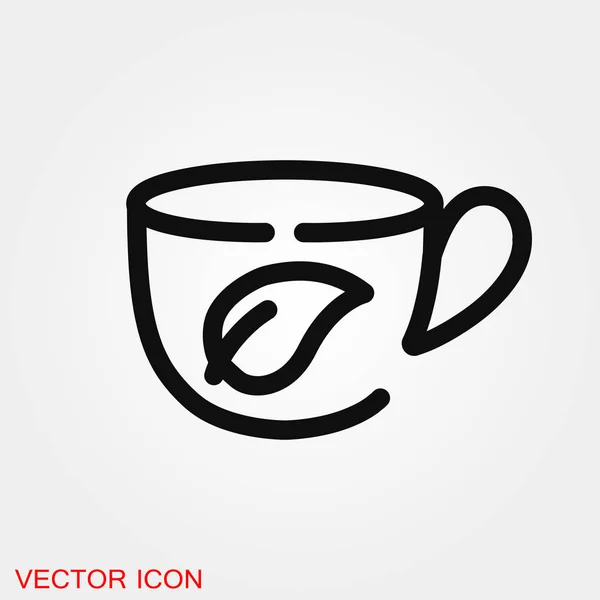 Symbole vectoriel icône de thé pour la conception — Image vectorielle