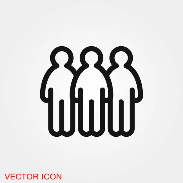 Takım simge vektör işareti simgesi tasarım için — Stok Vektör