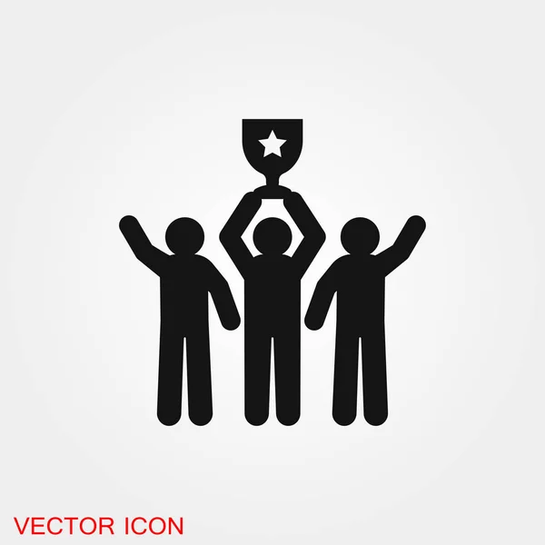 Team pictogram vector teken symbool voor ontwerp — Stockvector