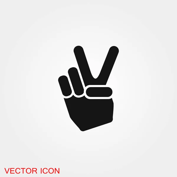 Icono de victoria símbolo de signo vectorial para el diseño — Vector de stock