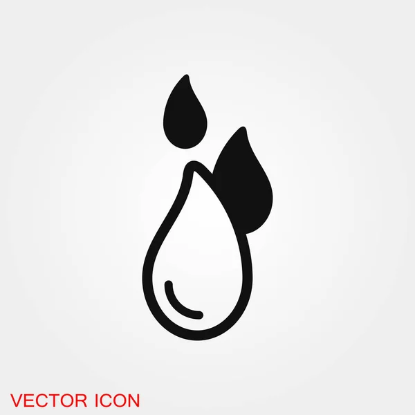 Wasser Symbol Vektor Zeichen Symbol für Design — Stockvektor