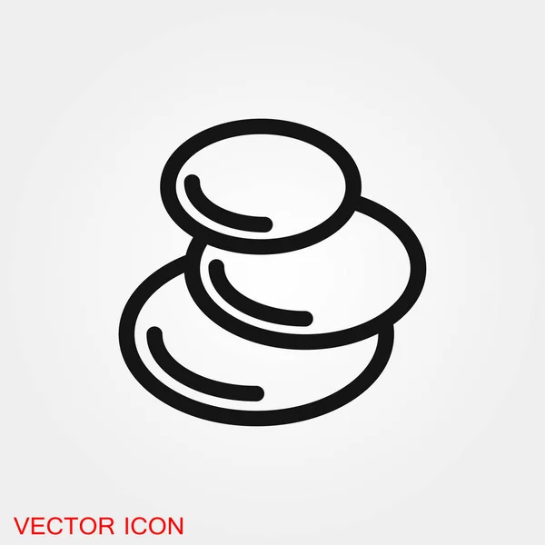 Symbole de signe vectoriel d'icône zen pour la conception — Image vectorielle