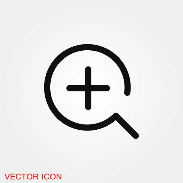Збільшити піктограму векторний знак для дизайну — стоковий вектор