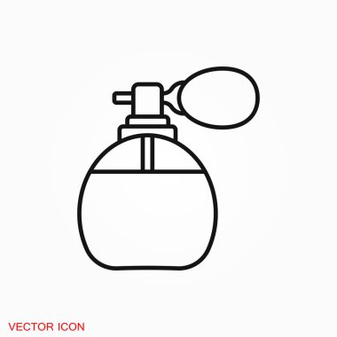 Parfüm simge vektör işareti simgesi tasarım için