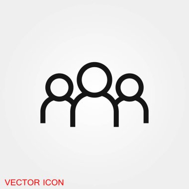 Takım simge vektör işareti simgesi tasarım için