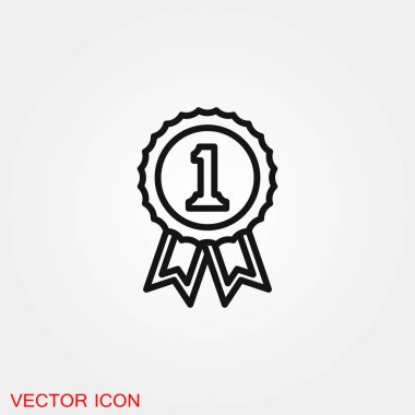 Zafer simge vektör işareti simgesi tasarım için