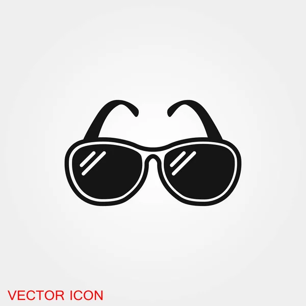 Sonnenbrille Symbol Vektor Zeichen Symbol für Design — Stockvektor