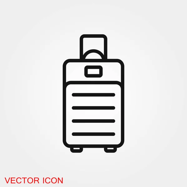 Bolsa de viaje icono símbolo de signo vectorial para el diseño — Vector de stock