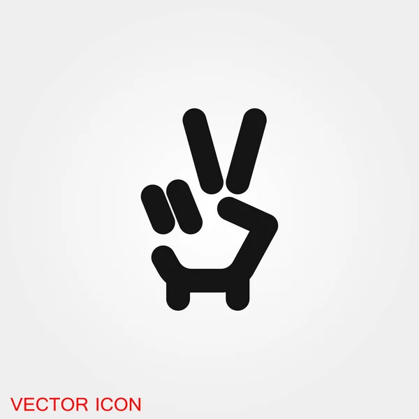 デザインの勝利アイコン ベクトル記号 — ストックベクタ
