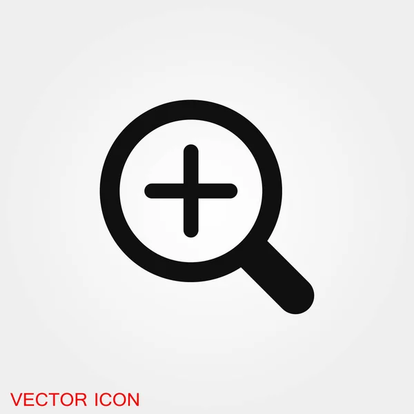 Zoom pictogram vector teken symbool voor ontwerp — Stockvector