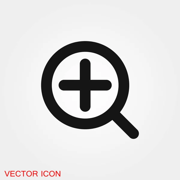 Zoom pictogram vector teken symbool voor ontwerp — Stockvector