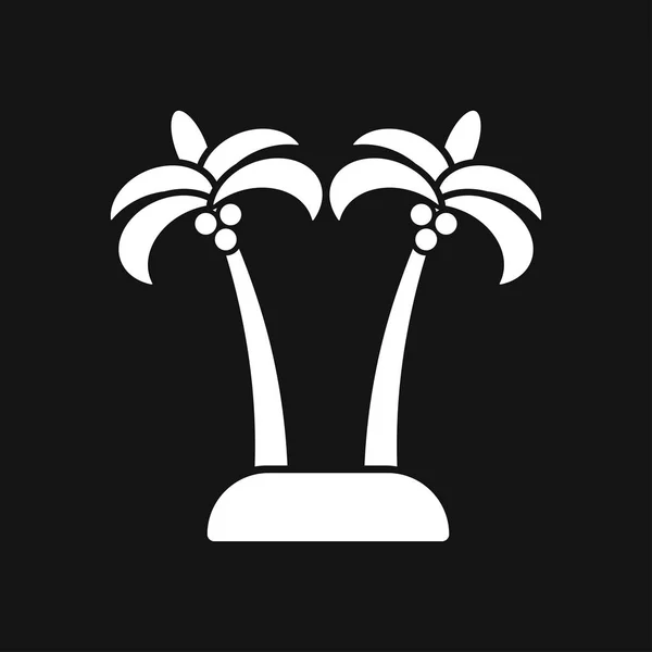 Kokosové stromy ikona Vektor znaménko pro design — Stockový vektor