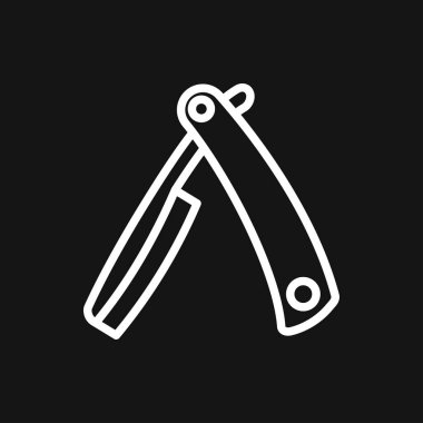 Ustura simge vektör işareti simgesi tasarım için