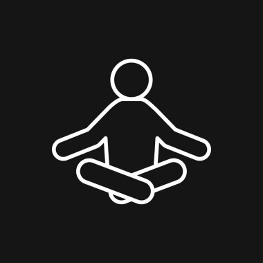 Simge vektör işareti simgesi tasarım için sakin ol