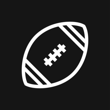 Rugby simge vektör işareti simgesi tasarım için