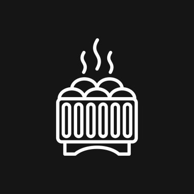 Sauna simge vektör işareti simgesi tasarım için