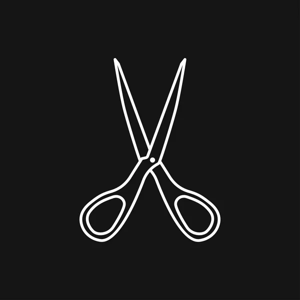 Nożyczki ikona symbol wektor znak dla projektu — Wektor stockowy