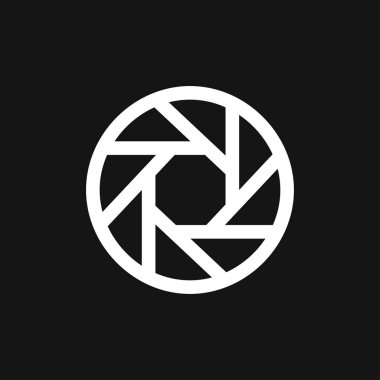 Kamera objektif simge vektör işareti simgesi tasarım için