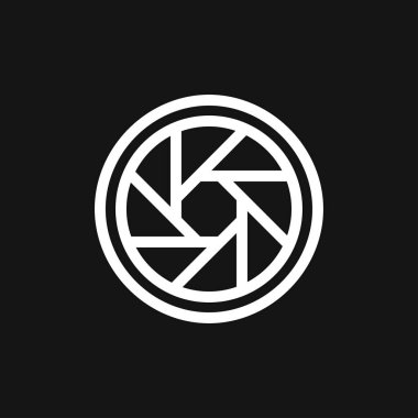 Kamera objektif simge vektör işareti simgesi tasarım için