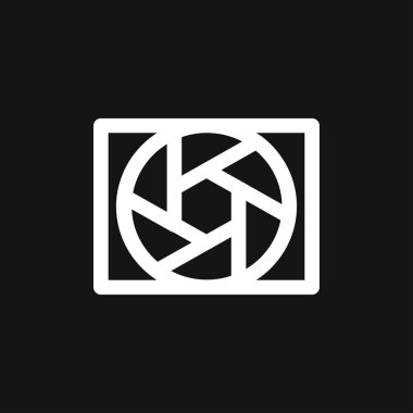 Kamera objektif simge vektör işareti simgesi tasarım için