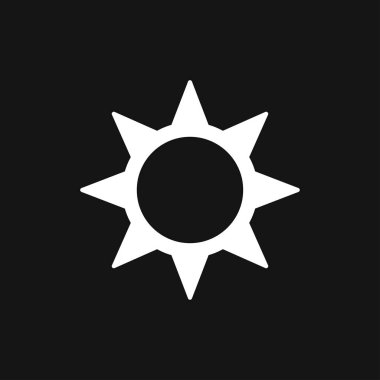 Güneş simge vektör işareti simgesi tasarım için