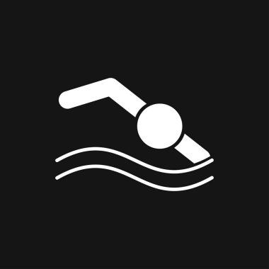 Simge vektör işareti simgesi tasarım için yüzme