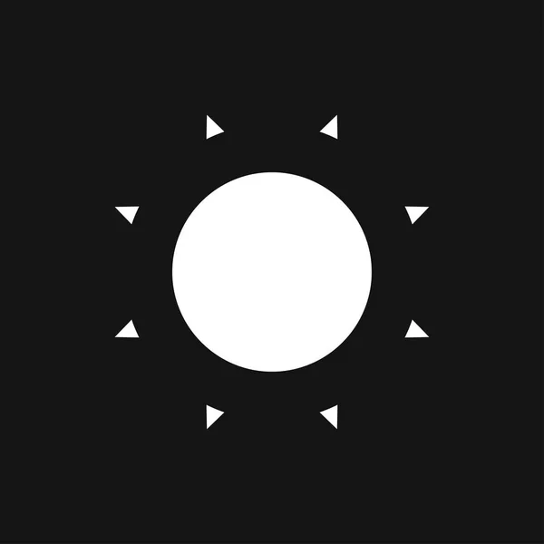 Ikona slunce vektor znamení symbol pro design — Stockový vektor