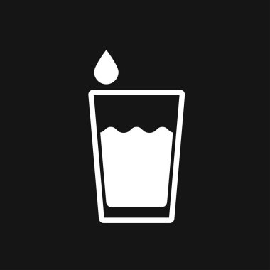 Su simge vektör işareti simgesi tasarım için