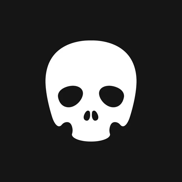 Skull icon vector sign symbol for design — Stock Vector