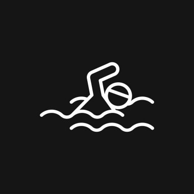 Simge vektör işareti simgesi tasarım için yüzme