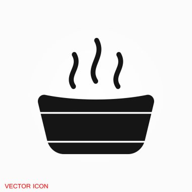 Sauna simge vektör işareti simgesi tasarım için