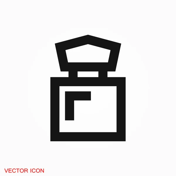 Símbolo de sinal de vetor de ícone de perfume para design — Vetor de Stock