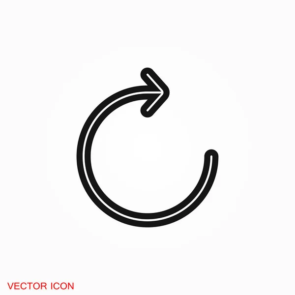 Refresh icon vector sign symbol for design — Stock Vector