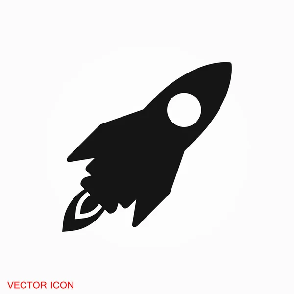 Символ векторного знака ракеты для дизайна — стоковый вектор