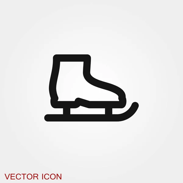 Patinaje icono símbolo de signo vectorial para el diseño — Vector de stock