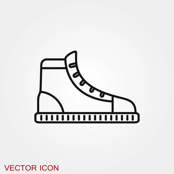 Turnschuhe Symbol Vektor Zeichen Symbol für Design — Stockvektor