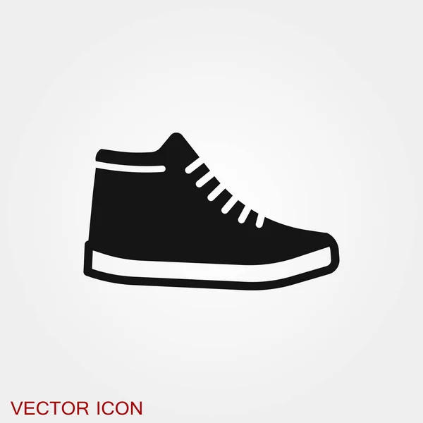 Sneakers icône signe vectoriel symbole pour la conception — Image vectorielle