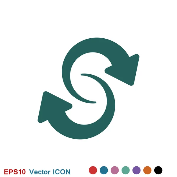 Intercambiar y convertir icono. Logo, ilustración, símbolo de signo vectorial — Vector de stock