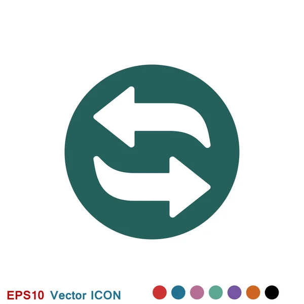 Échanger et convertir l'icône. Logo, illustration, symbole vectoriel — Image vectorielle