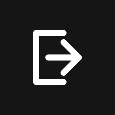 Çıkış simgesi. Logout ve çıktı, çıkış, çıkış sembolü. Vektör logosu