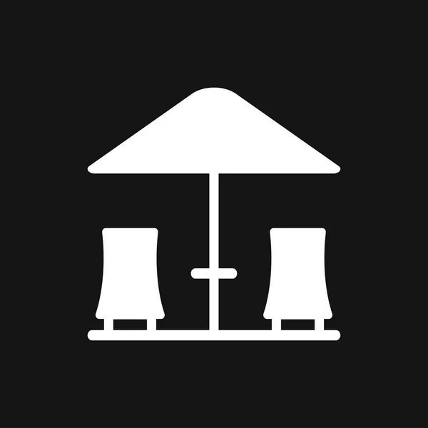Chaise lounge icon logo, ilustração, símbolo de sinal vetorial para design —  Vetores de Stock