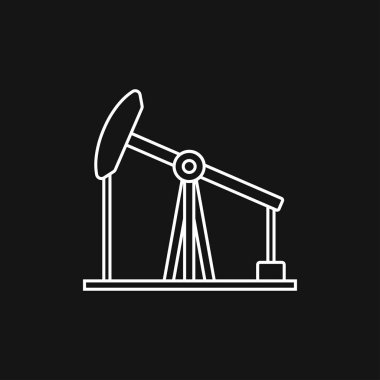 Yağ pompası simge logosu, illüstrasyon, vektör işareti sembol tasarım