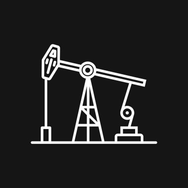 Yağ pompası simge logosu, illüstrasyon, vektör işareti sembol tasarım