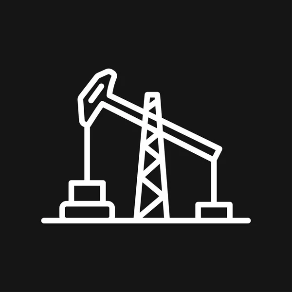 Logotipo de ícone de bomba de óleo, ilustração, símbolo de sinal vetorial para design — Vetor de Stock