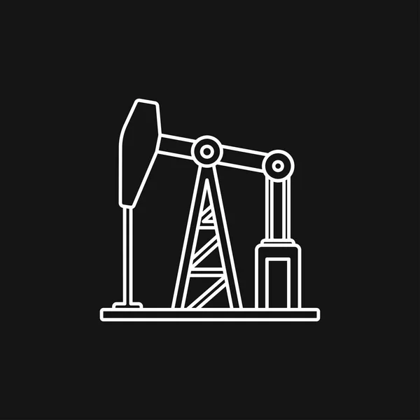 Yağ pompası simge logosu, illüstrasyon, vektör işareti sembol tasarım — Stok Vektör