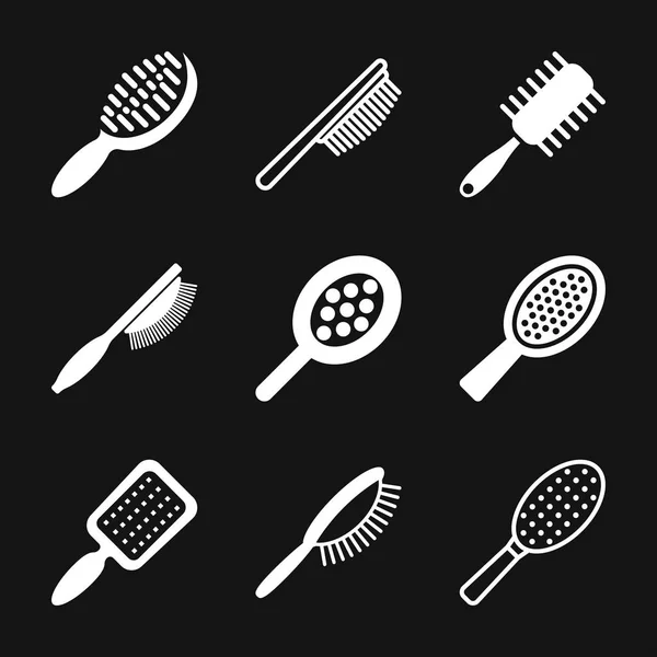 Icône brosse à cheveux logo, illustration, signe vectoriel symbole pour la conception — Image vectorielle